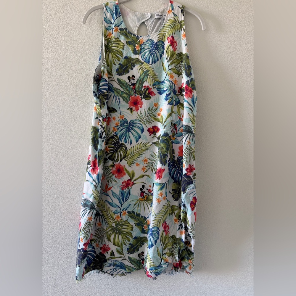 Tommy Bahama x Disney Jungle Jubilee Linen Dress Blue Size M